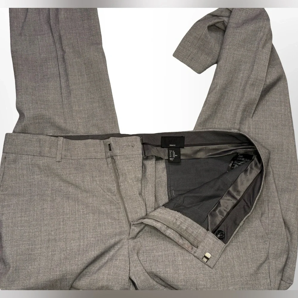 H&M Light Gray Men's Blazer Suit Jacket & Pants